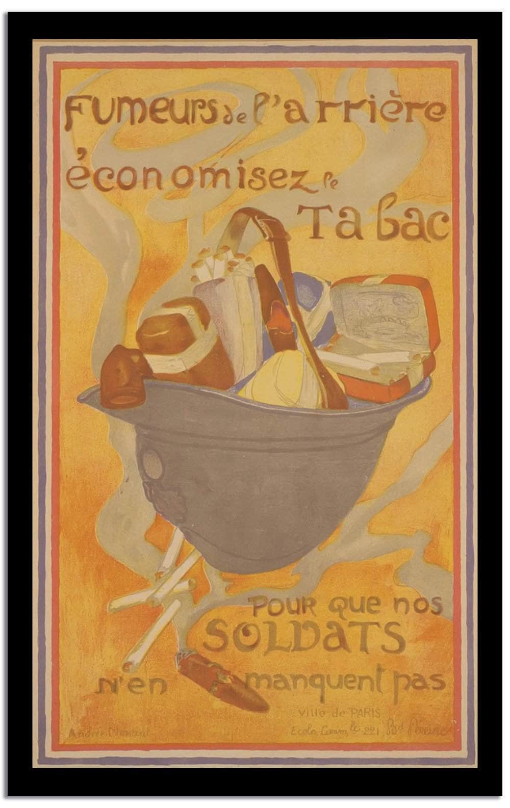 Pour Que Nos Soldats  Vintage Poster Fine Art Print