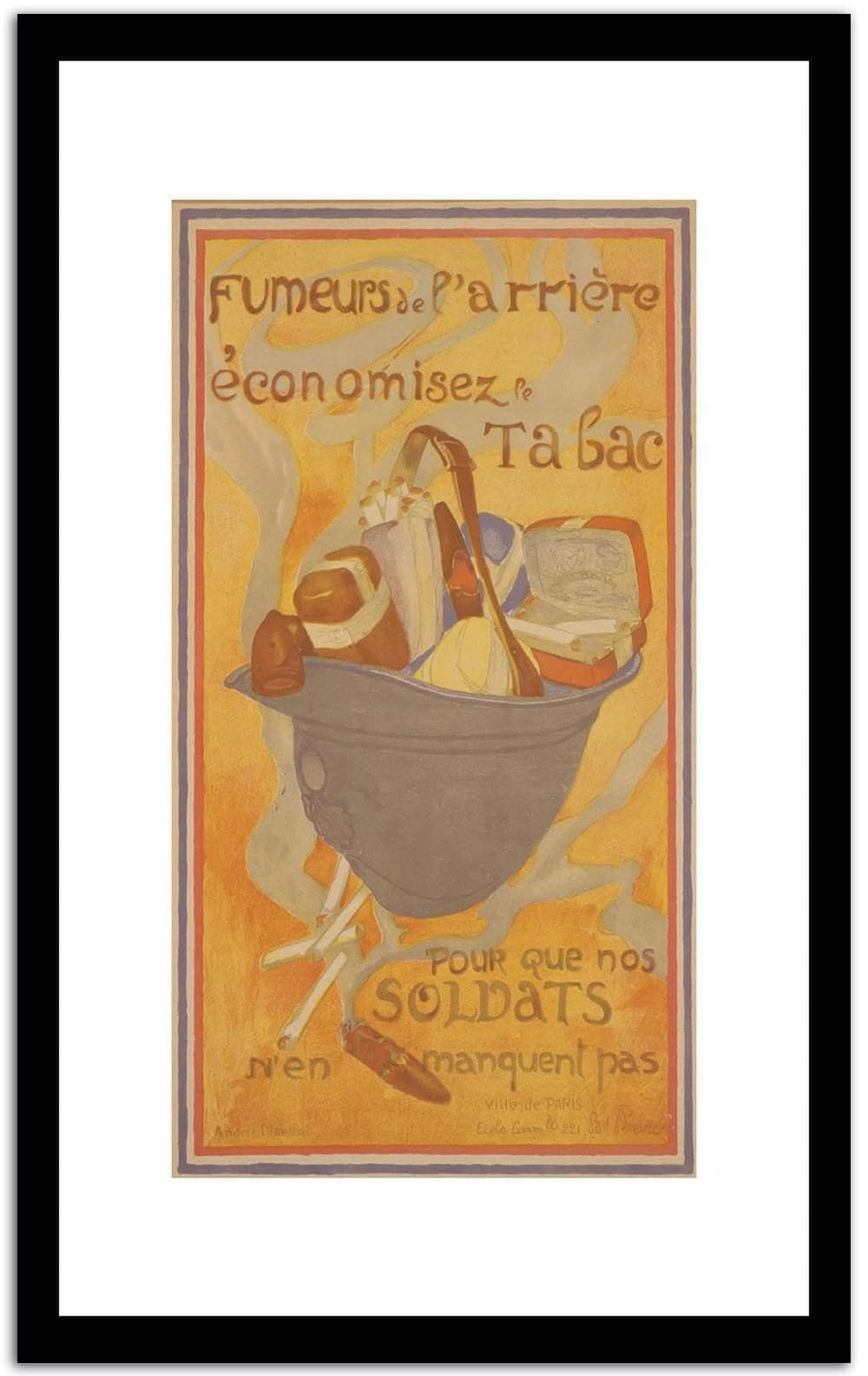 Pour Que Nos Soldats  Vintage Poster Fine Art Print