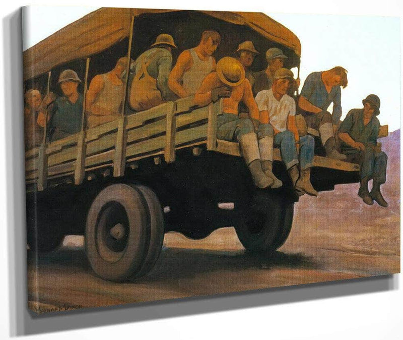 Pouring Cement By Maynard Dixon Fine Art Print