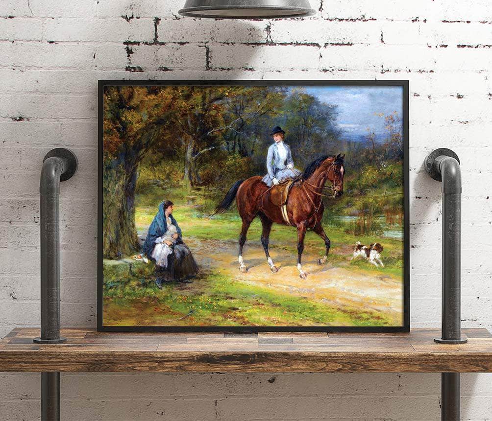 Poverty And Privilege Painting Heywood Hardy Canvas Art Fine Art Print