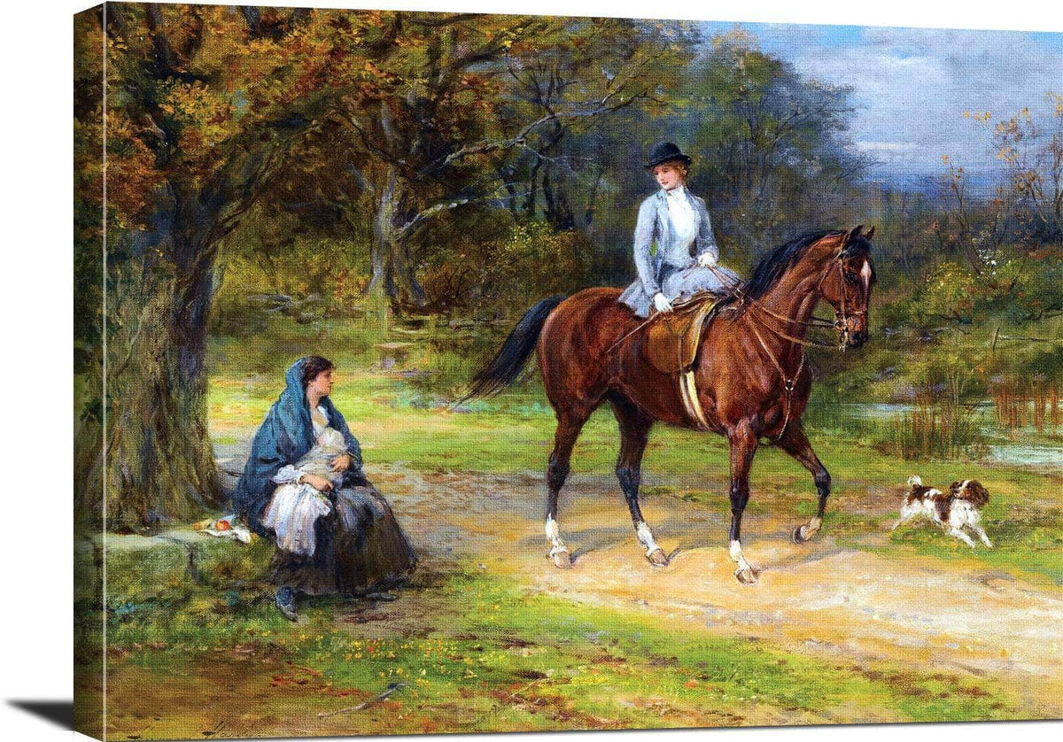 Poverty And Privilege Painting Heywood Hardy Canvas Art Fine Art Print