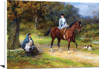 Poverty And Privilege Painting Heywood Hardy Canvas Art Fine Art Print