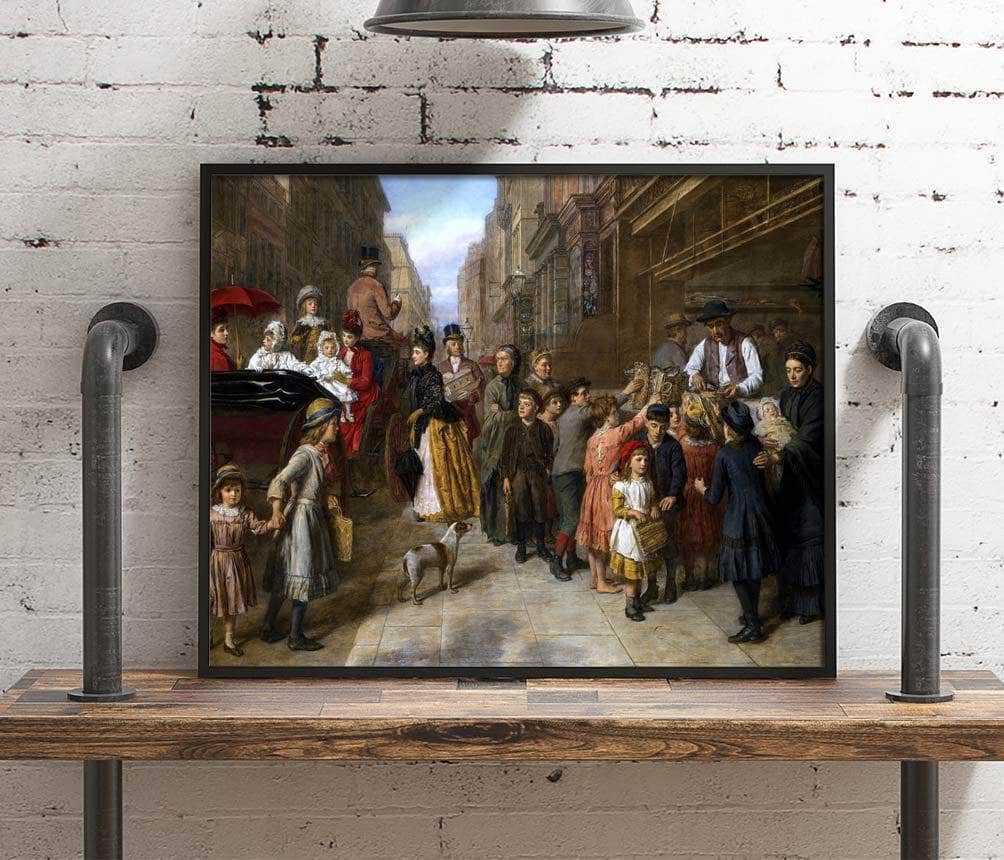 Poverty And Wealth Painting William Powell Frith Canvas Art Fine Art Print