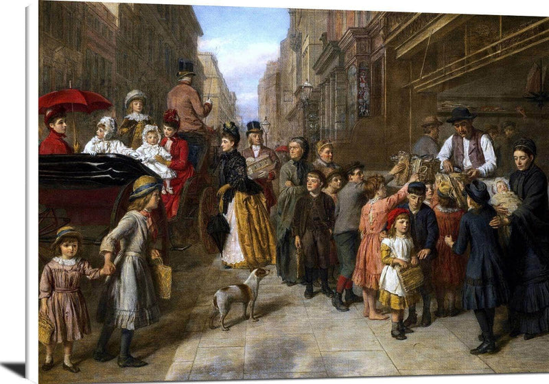 Poverty And Wealth Painting William Powell Frith Canvas Art Fine Art Print