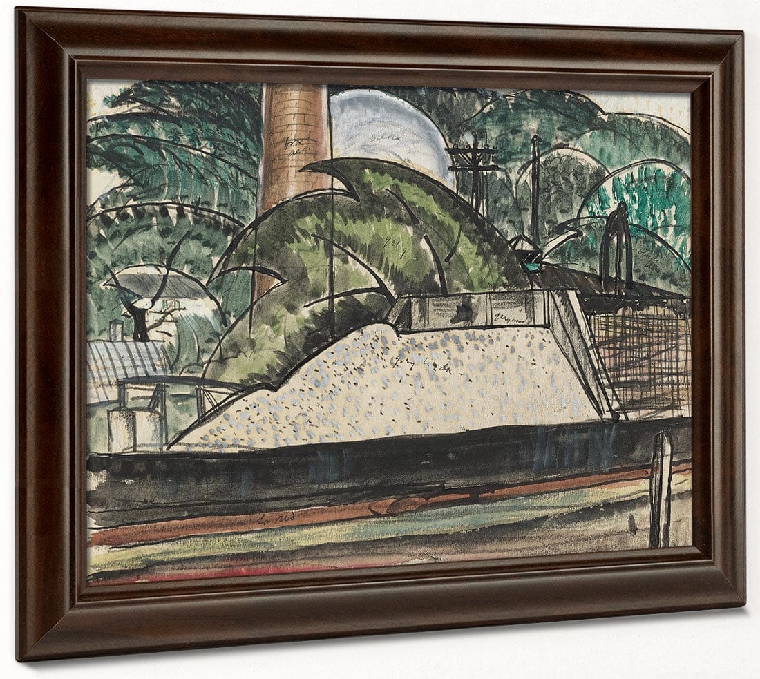 Power House Dock By Arthur Dove Fine Art Print