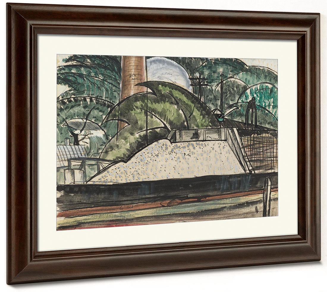 Power House Dock By Arthur Dove Fine Art Print