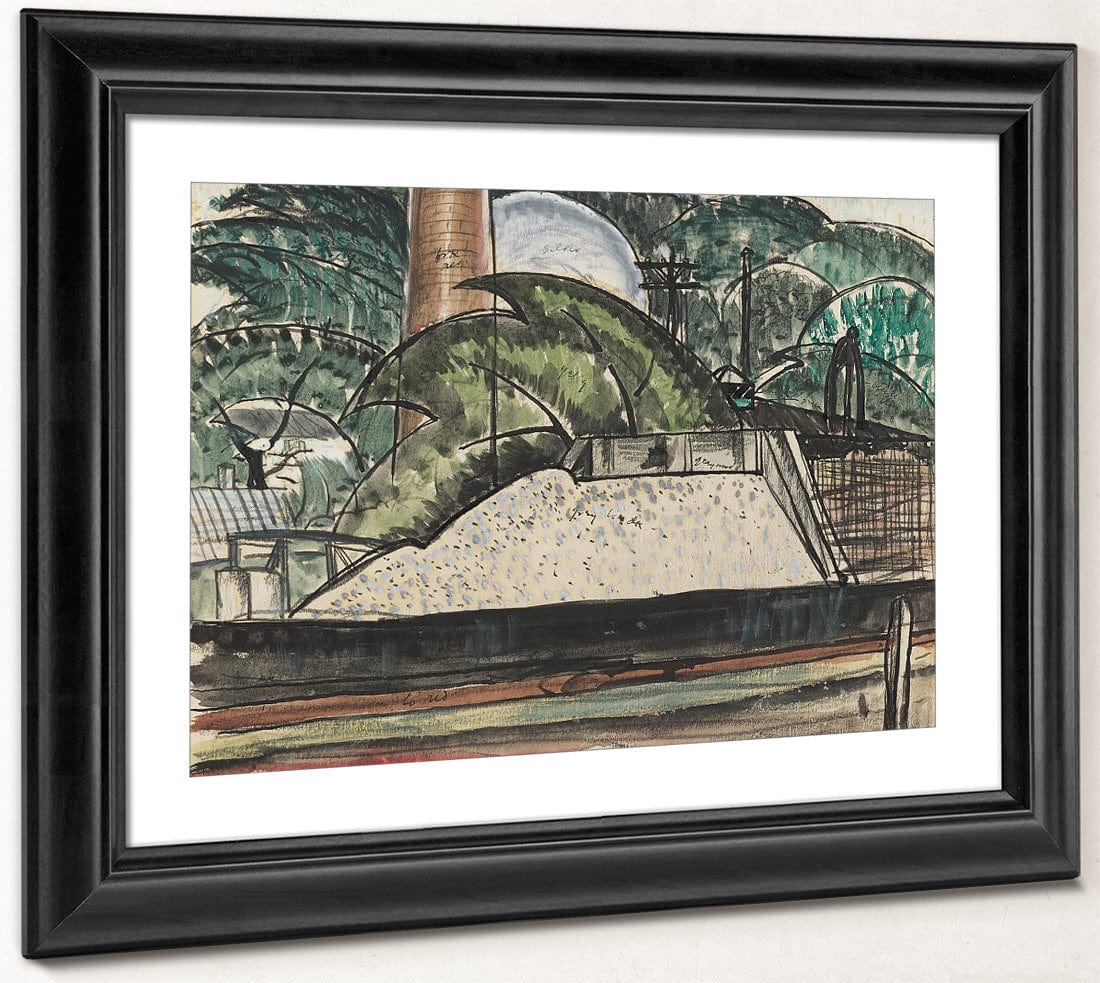 Power House Dock By Arthur Dove Fine Art Print