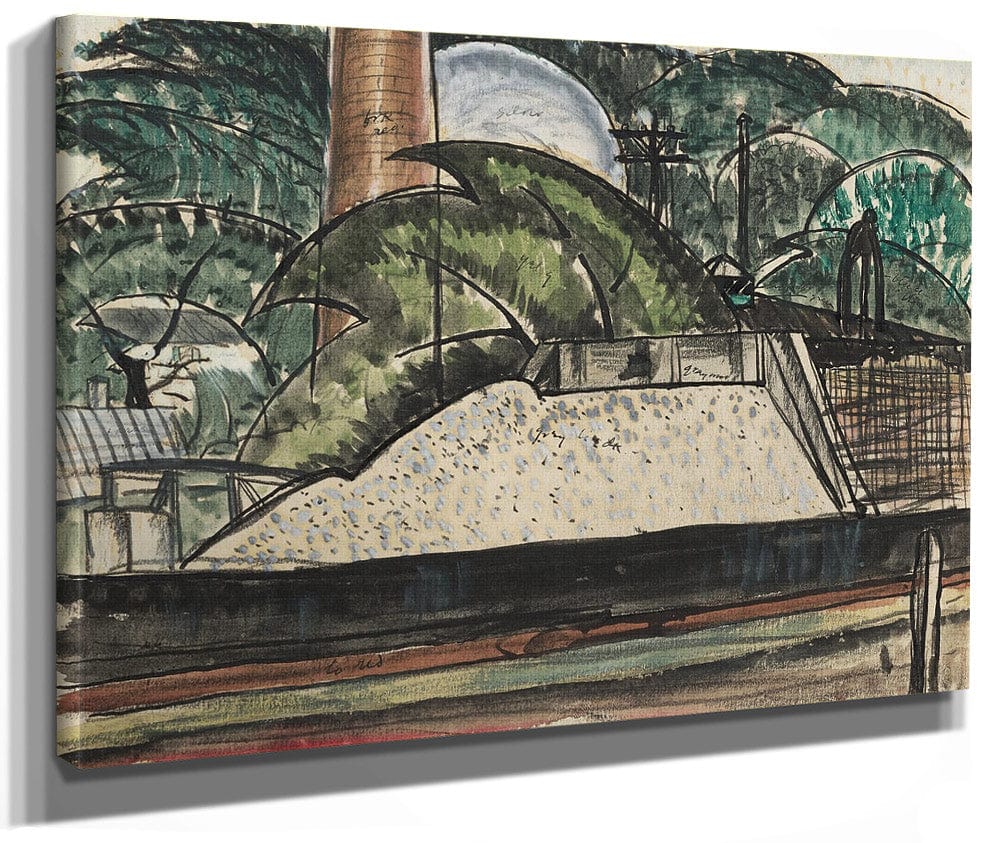 Power House Dock By Arthur Dove Fine Art Print