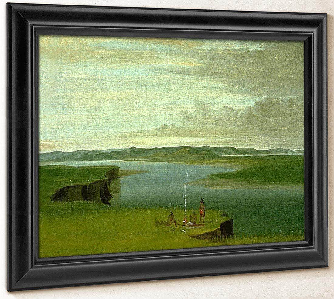 Prairie Bluffs At Sunrise, Near The Mouth Of The Yellowstone River By George Catlin Fine Art Print