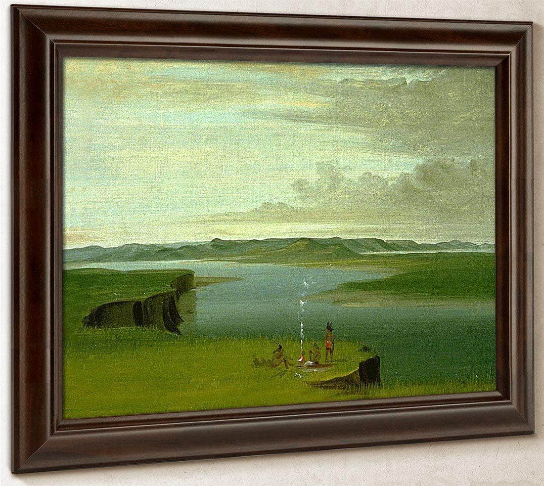 Prairie Bluffs At Sunrise, Near The Mouth Of The Yellowstone River By George Catlin Fine Art Print