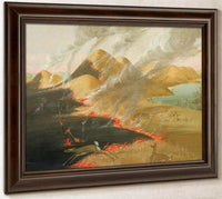 Prairie Bluffs Burning By George Catlin Fine Art Print