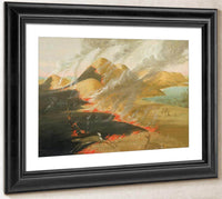 Prairie Bluffs Burning By George Catlin Fine Art Print
