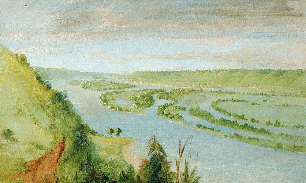 Prairie Du Chien, United States Garrison By George Catlin Fine Art Print