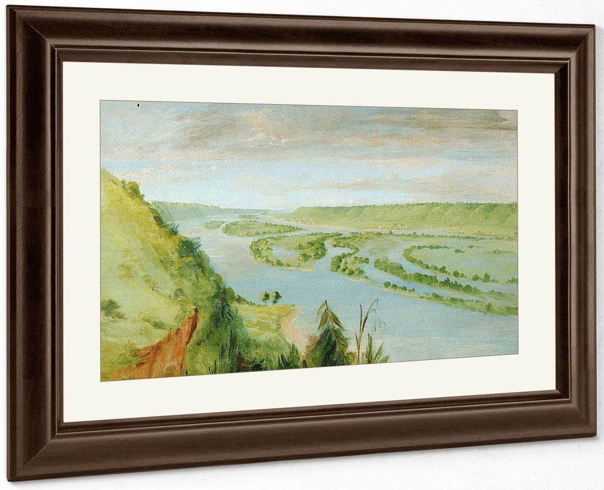 Prairie Du Chien, United States Garrison By George Catlin Fine Art Print