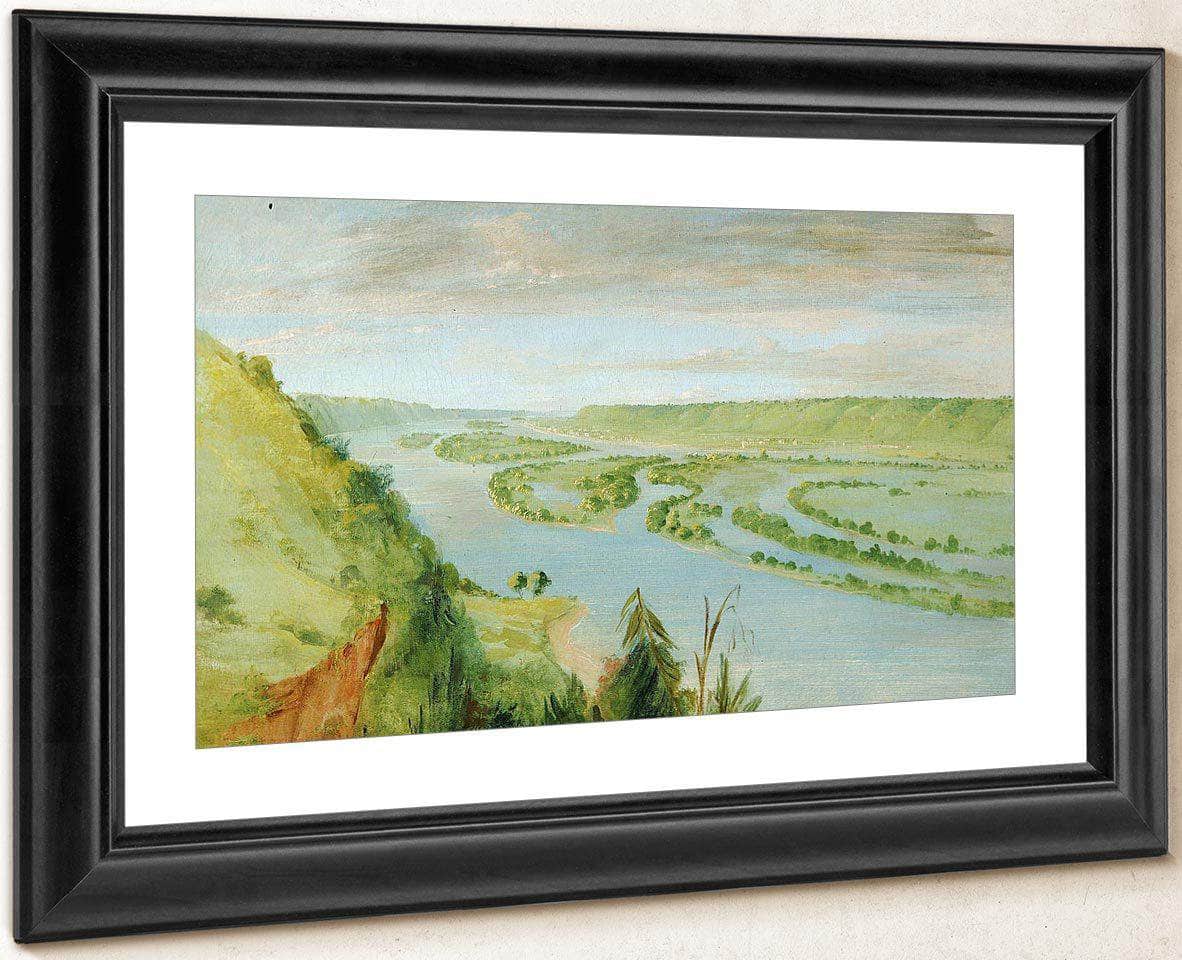 Prairie Du Chien, United States Garrison By George Catlin Fine Art Print