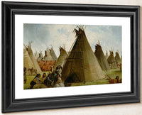 Prairie Indian Encampment By John Mix Stanley Fine Art Print