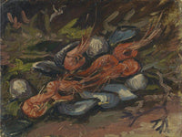 Prawns And Mussels By Vincent Van Gogh Fine Art Print