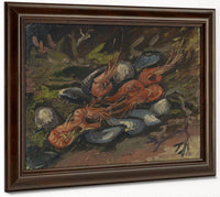 Prawns And Mussels By Vincent Van Gogh Fine Art Print