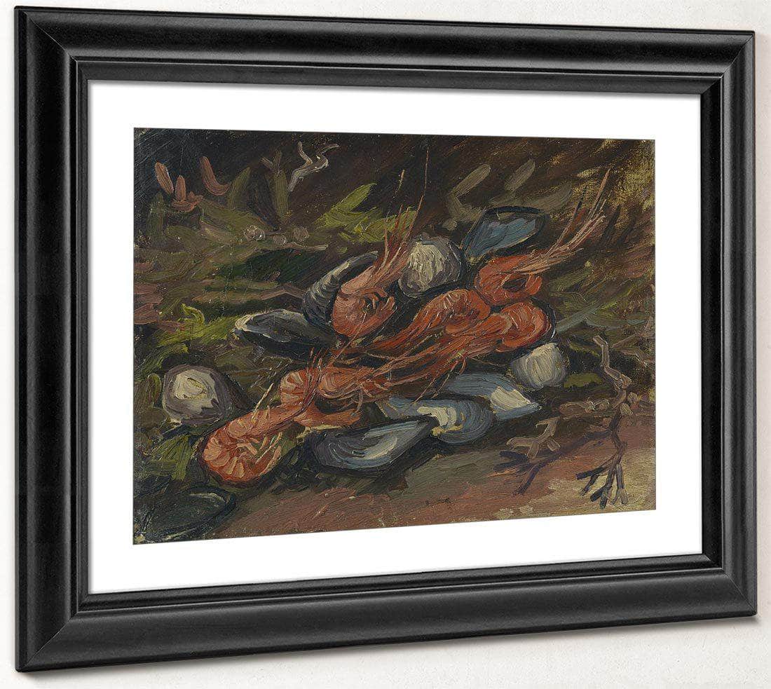 Prawns And Mussels By Vincent Van Gogh Fine Art Print