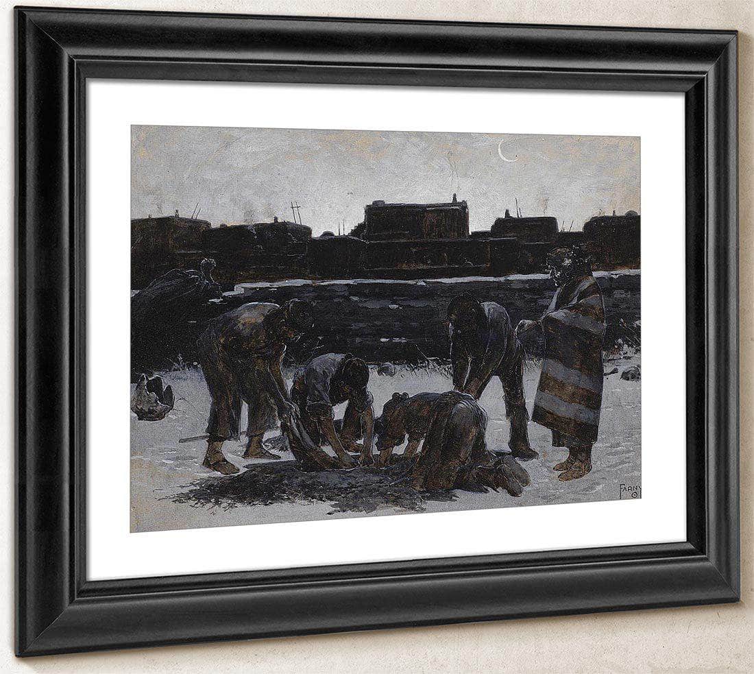 Prayer For A Spring Corn Planting Ceremony By Henry F. Farny Fine Art Print