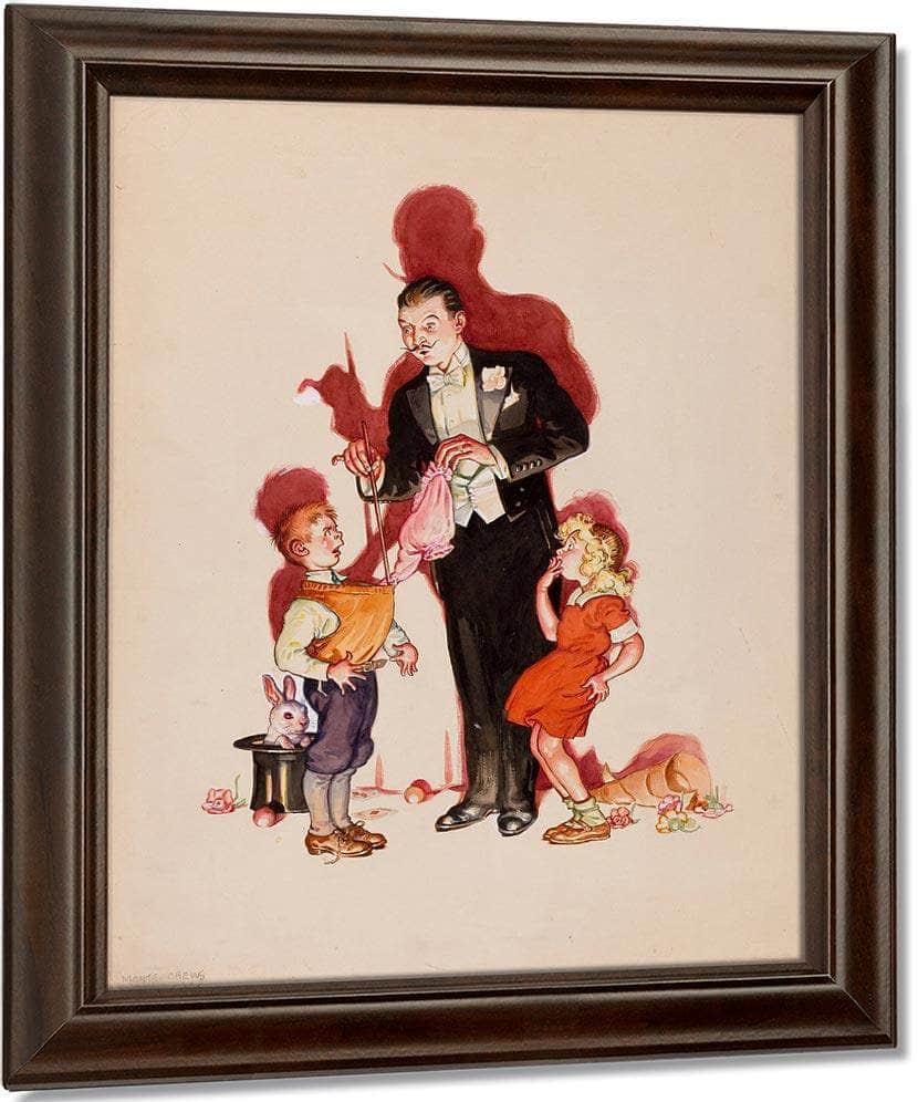 Preliminary Cover Art Liberty Magazine February 25 1939 By Monte Crews Fine Art Print