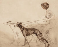 Premier Coursing 1913 By Louis Icart Fine Art Print