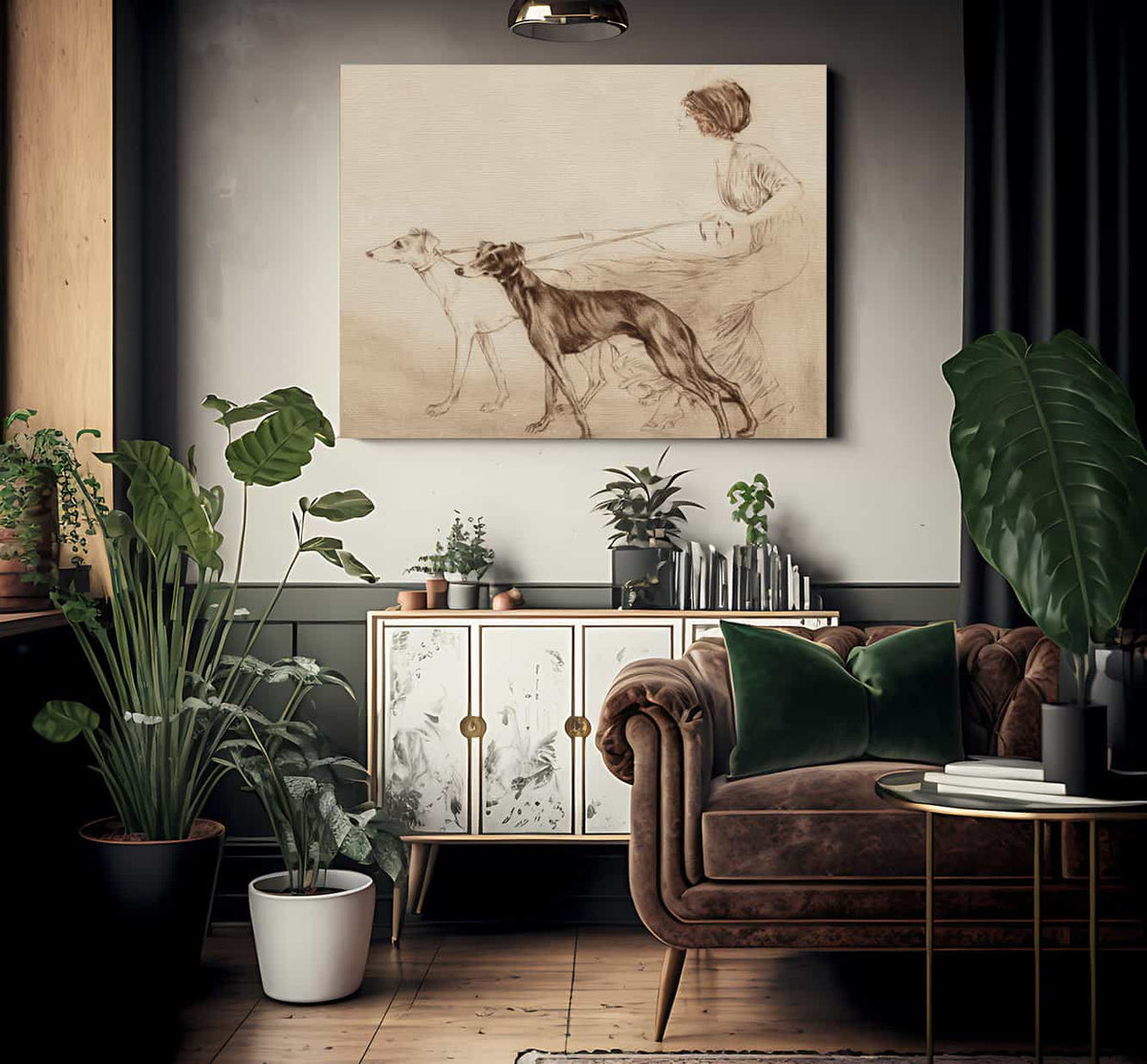 Premier Coursing 1913 By Louis Icart Fine Art Print