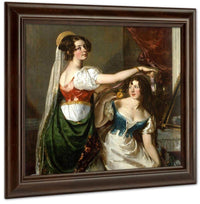 Preparing For A Fancy Dress Ball(Also Known As Portrait Of Charlotte And Mary Williams Wynn) By William Etty Fine Art Print