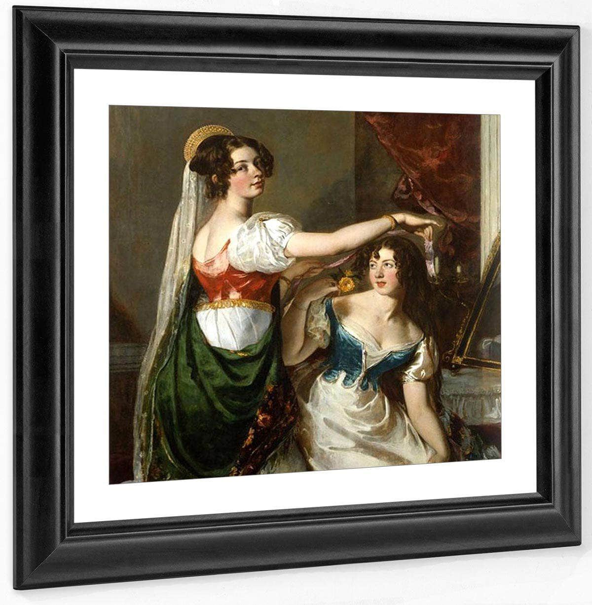 Preparing For A Fancy Dress Ball(Also Known As Portrait Of Charlotte And Mary Williams Wynn) By William Etty Fine Art Print