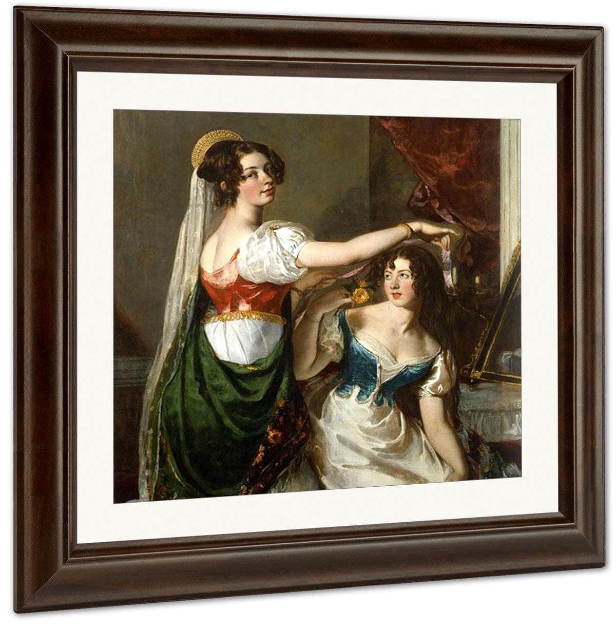 Preparing For A Fancy Dress Ball(Also Known As Portrait Of Charlotte And Mary Williams Wynn) By William Etty Fine Art Print