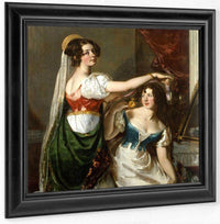 Preparing For A Fancy Dress Ball(Also Known As Portrait Of Charlotte And Mary Williams Wynn) By William Etty Fine Art Print