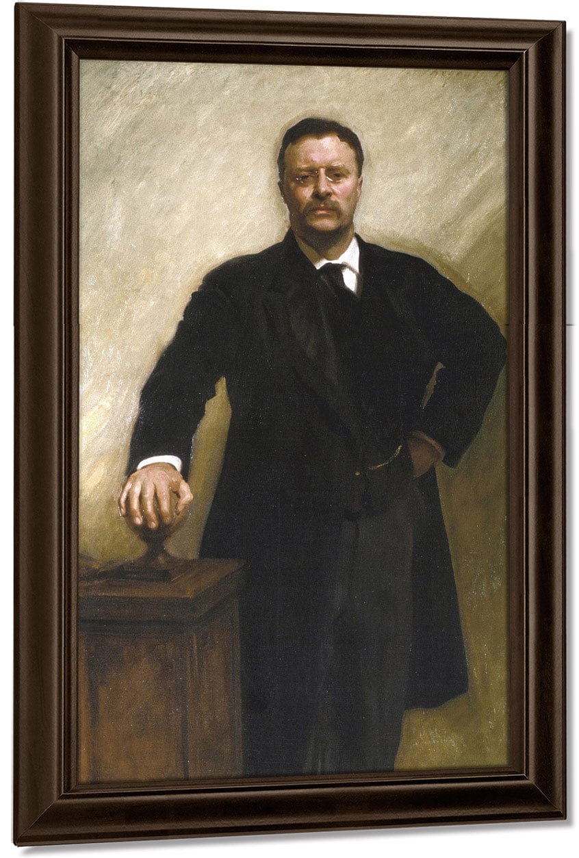 President Theodore Roosevelt By John Singer Sargent Fine Art Print