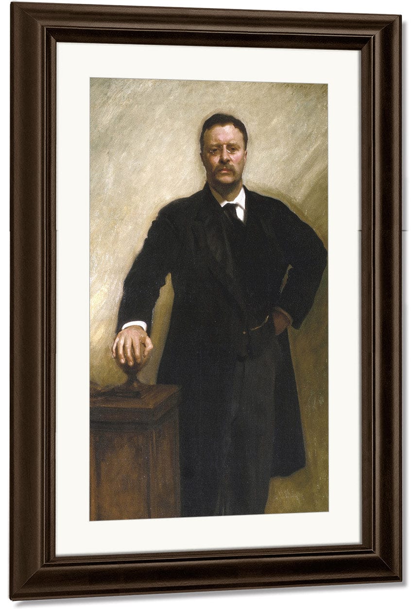 President Theodore Roosevelt By John Singer Sargent Fine Art Print