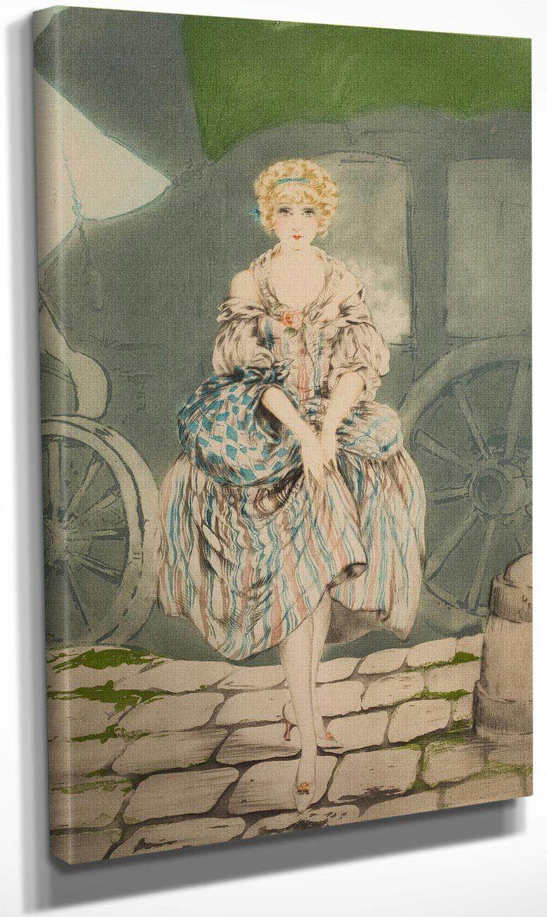 Pretty Lady By Louis Icart Fine Art Print
