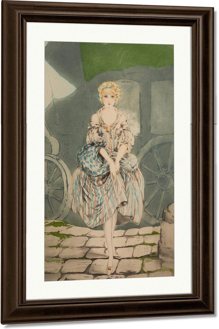 Pretty Lady By Louis Icart Fine Art Print
