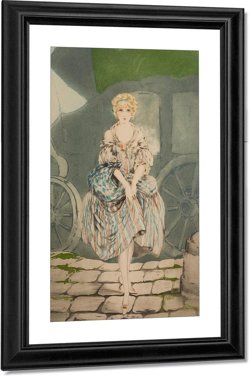 Pretty Lady By Louis Icart Fine Art Print