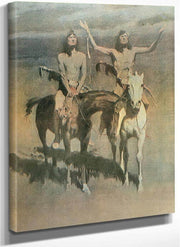 Pretty Mother Of The Night White Otter Is No Longer A Boy By Frederic Remington Fine Art Print