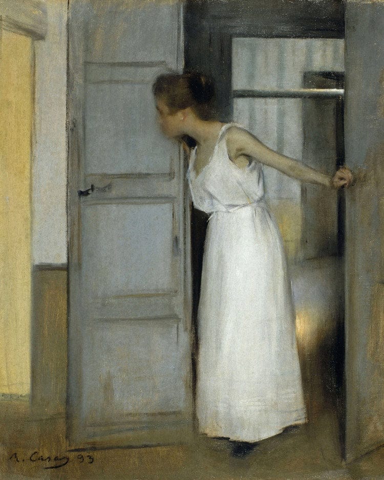 Primero Pasaras Sobre Mi Cadaver By Ramon Casas Fine Art Print