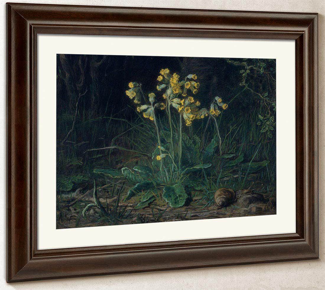 Primroses By Jean Francois Millet Fine Art Print