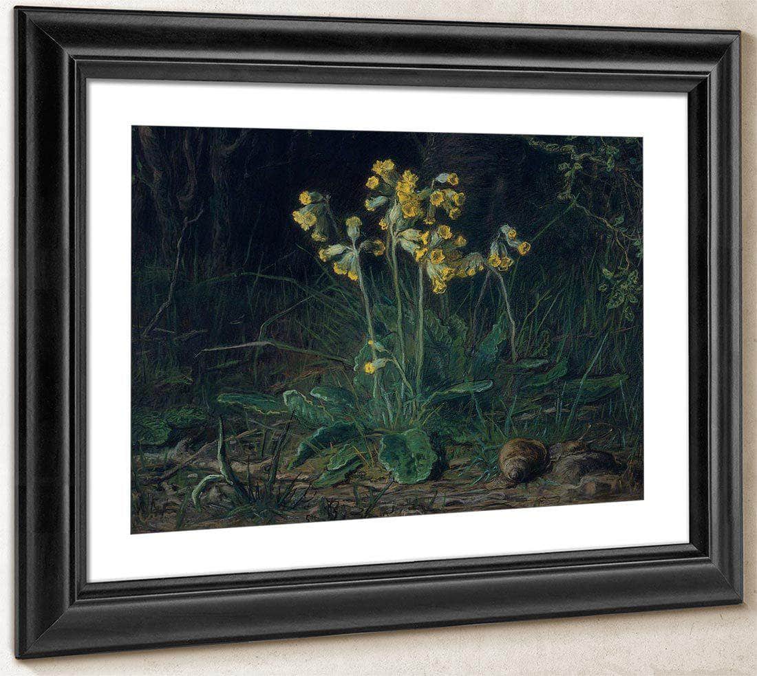 Primroses By Jean Francois Millet Fine Art Print