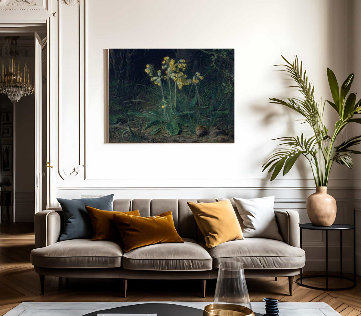 Primroses By Jean Francois Millet Fine Art Print
