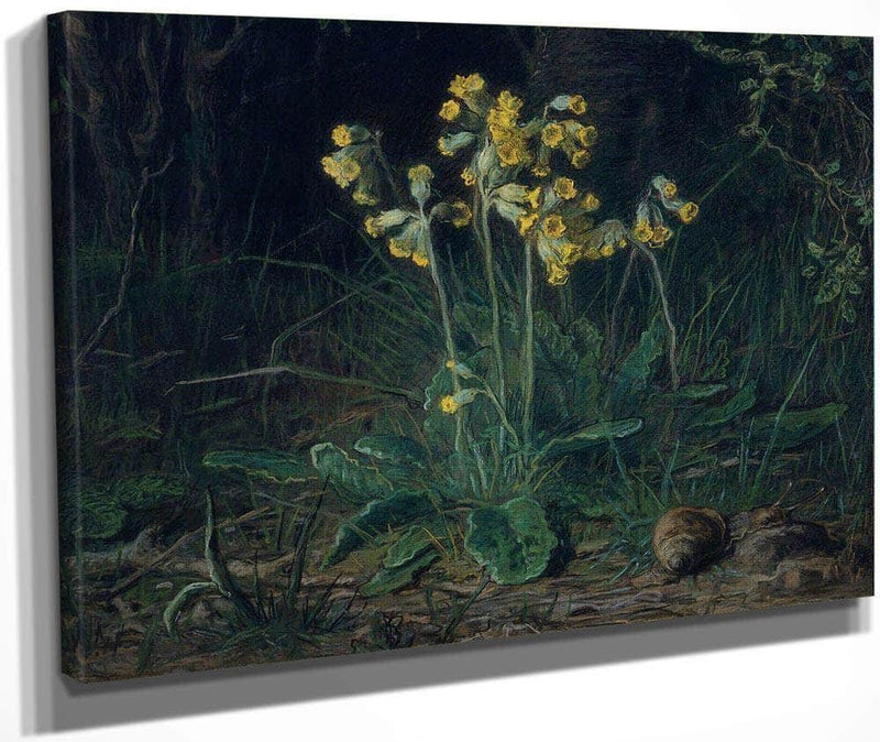 Primroses By Jean Francois Millet Fine Art Print