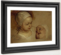 Princess Elizabeth 1635   1650 And Princess Anne 1637   1640. Daughters Of Charles I By Anthony Van Dyck Fine Art Print