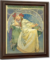 Princess Hyacinth By Alphonse Mucha Fine Art Print