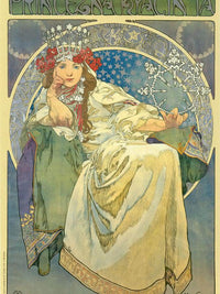 Princess Hyacinth By Alphonse Mucha Fine Art Print