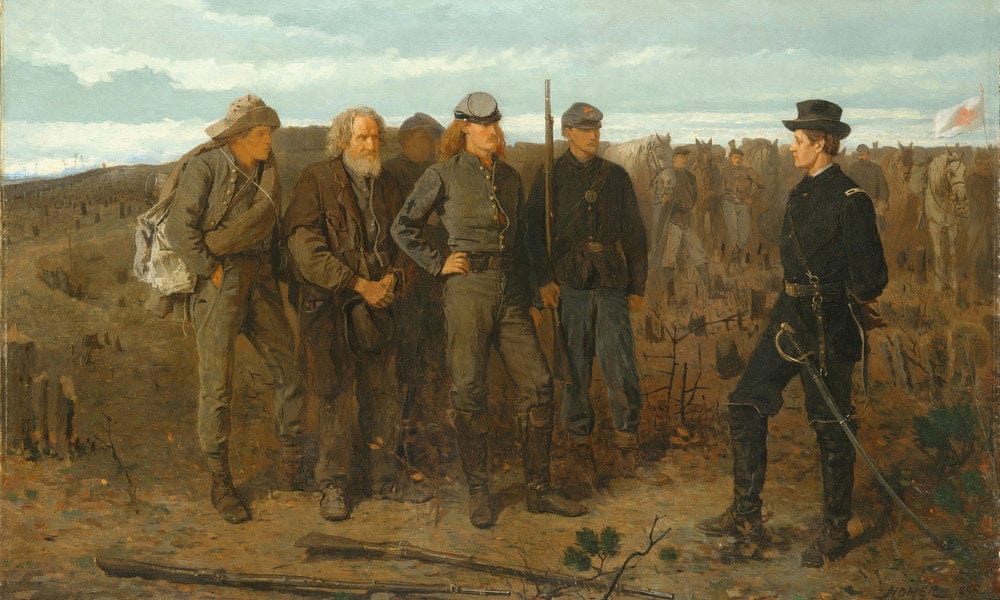 Prisoners From The Front 1866 By Winslow Homer Fine Art Print