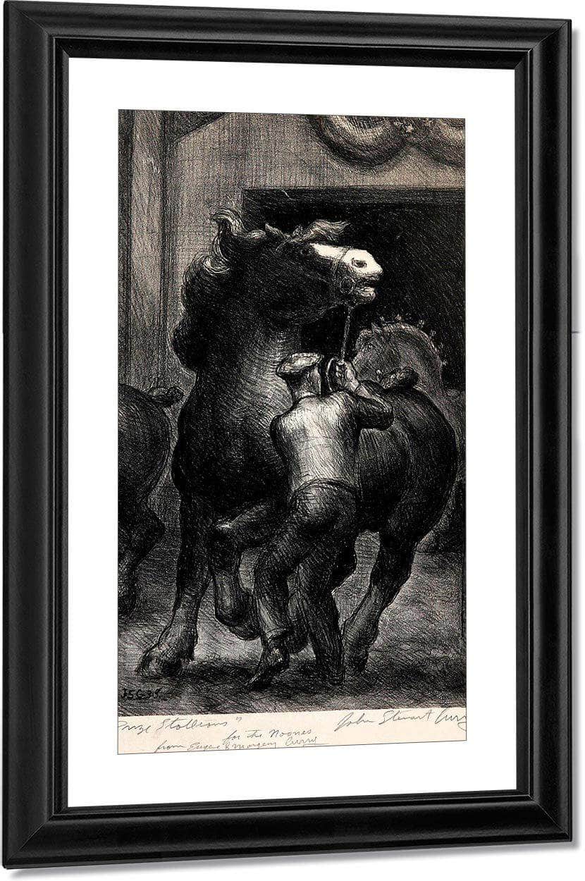Prize Stallions By John Steuart Curry Fine Art Print