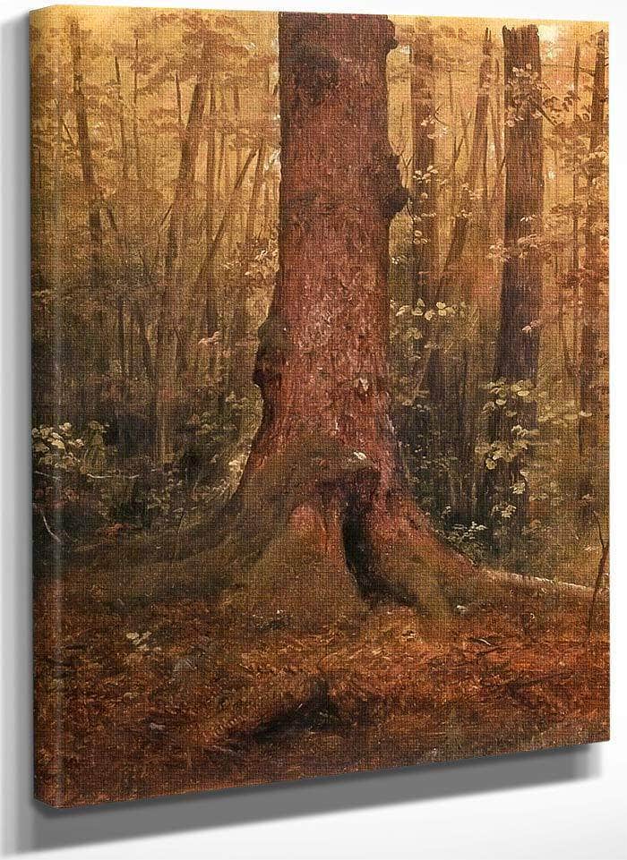 Probably Main Landscape In The Woods By Frederic Edwin Church Fine Art Print