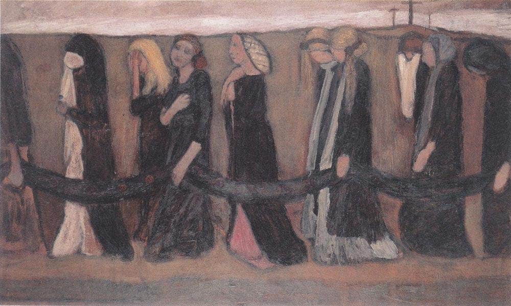 Procession Of Wailing Women 2 By Paula Modersohn Becker Fine Art Print