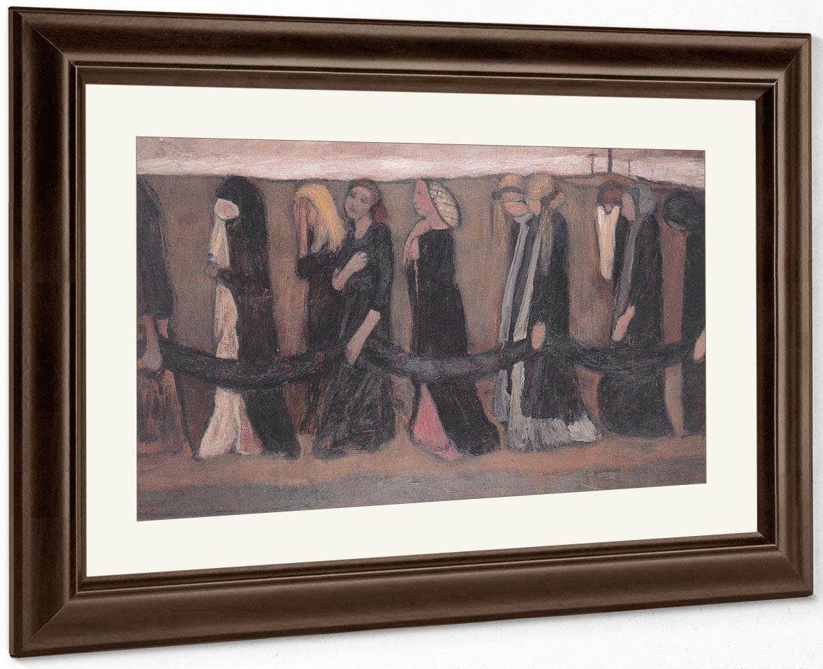 Procession Of Wailing Women 2 By Paula Modersohn Becker Fine Art Print